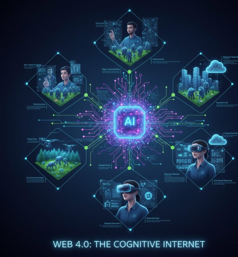Web 4.0 future technology concept diagram