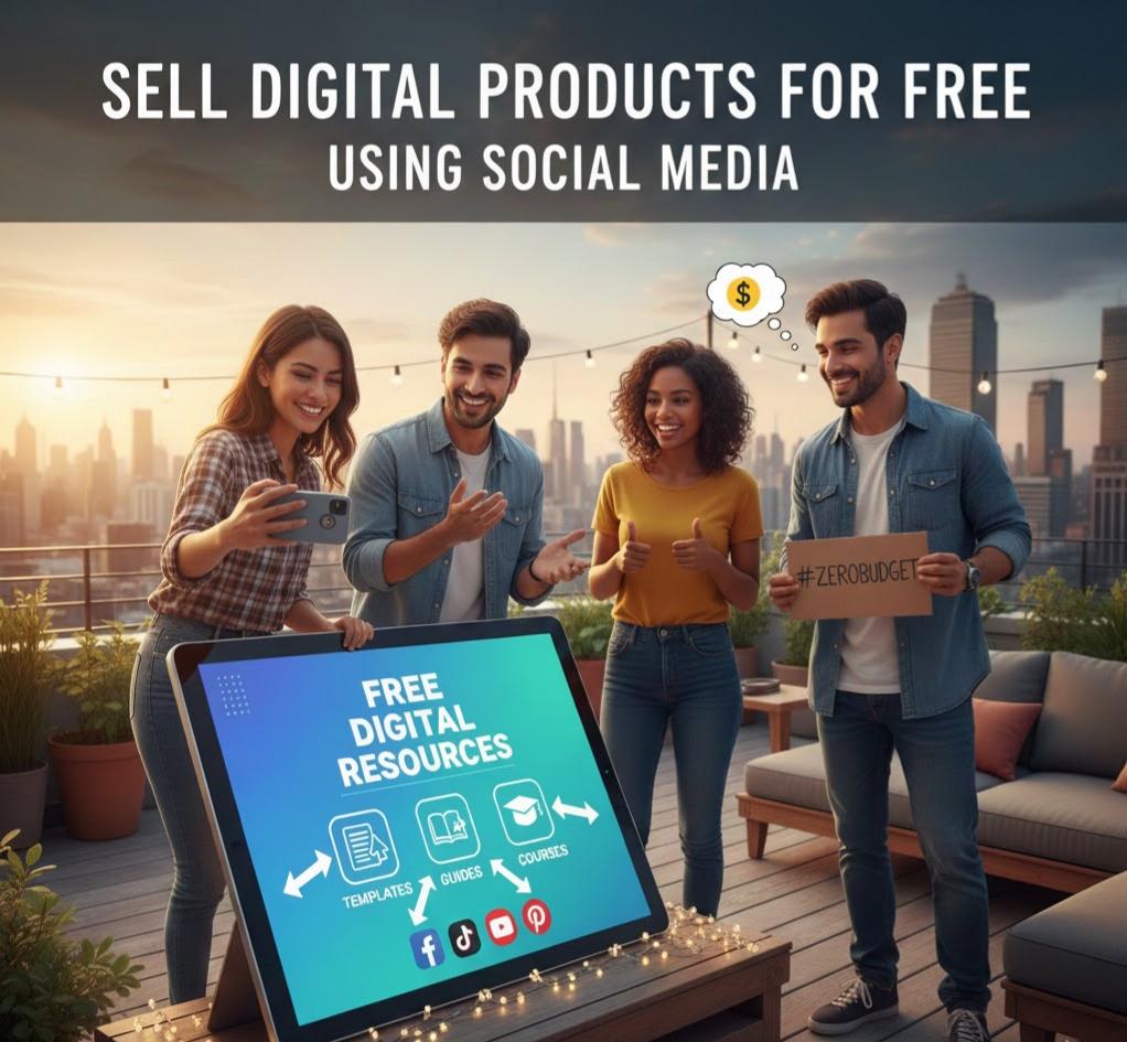 sell digital products for free templates guides courses